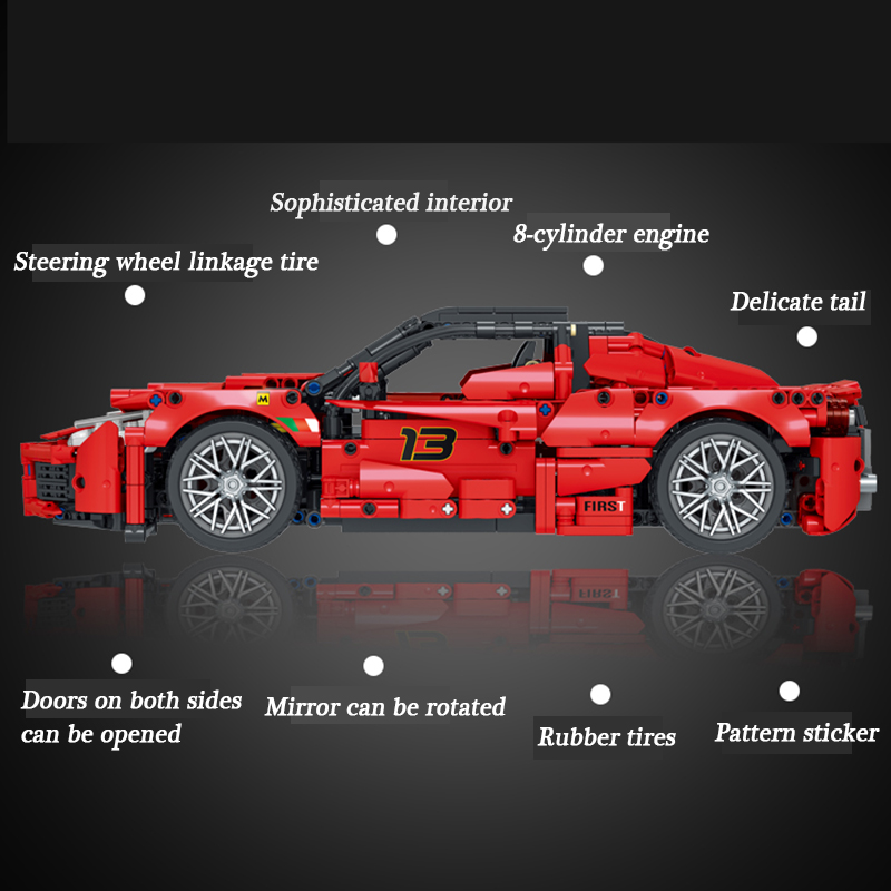Ferrari 2022 compatible avec briques lego technic – Image 2