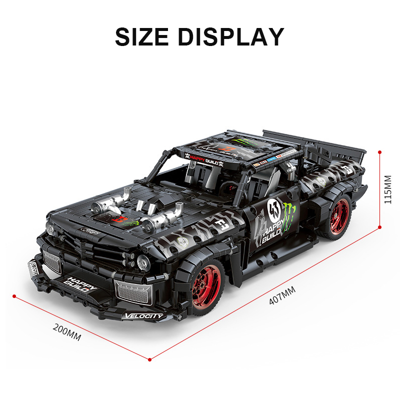 Mustang Velocity – Compatible avec briques LEGO Technic – Image 4