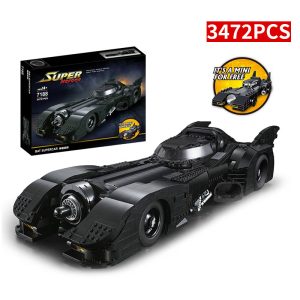 Super Heroes - Batmobile Joker Car Compatible avec briques lego technic