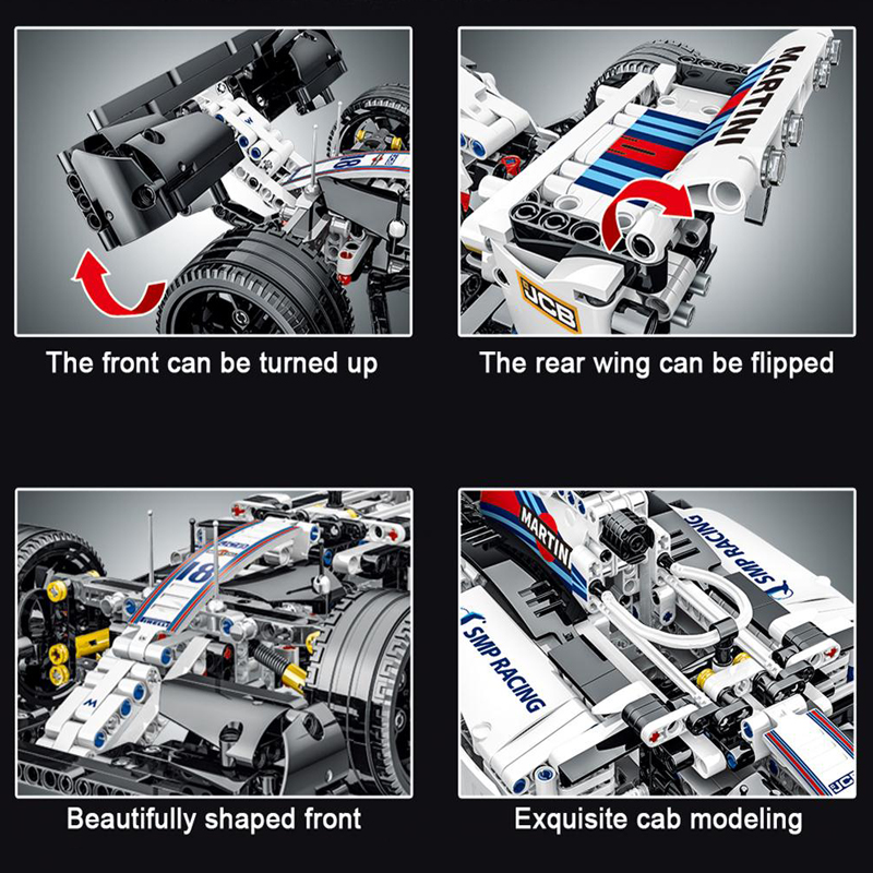 Advanced Yellow Formula 1 Similaire à Lego Technic – Compatible avec briques LEGO Technic – Image 2