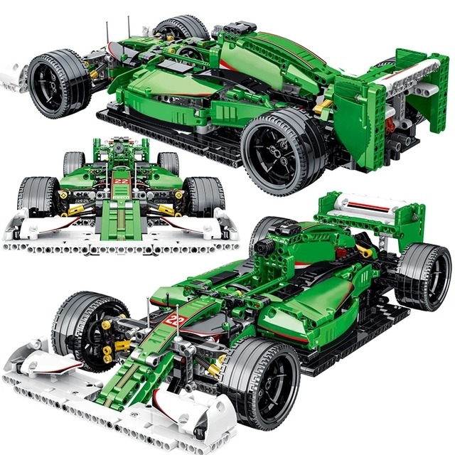 Advanced Green Formula 1 – Compatible avec briques LEGO Technic – Image 2