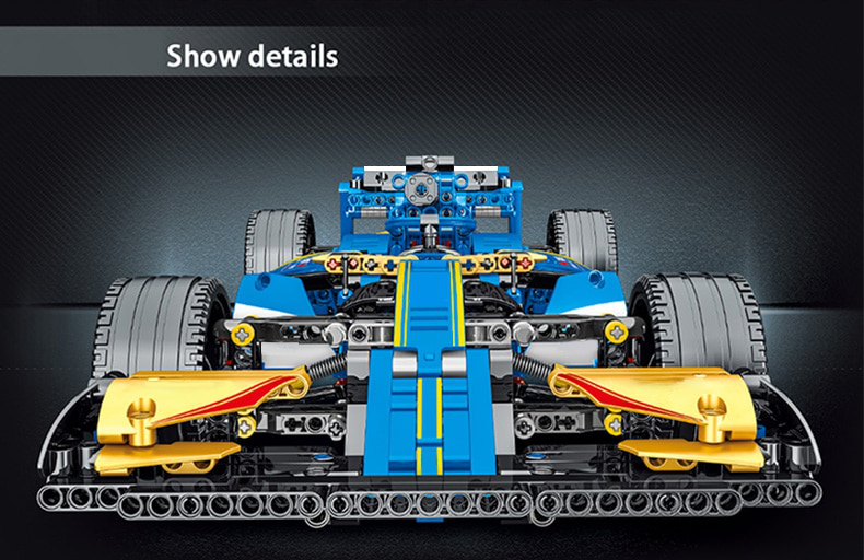 Advanced Blue Formula 1 – Compatible avec briques LEGO Technic – Image 4