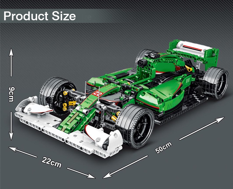 Advanced Green Formula 1 – Compatible avec briques LEGO Technic – Image 6