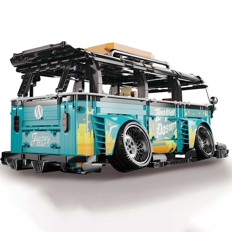 Véhicule de course Bus City Compatible avec briques lego technic – Image 3