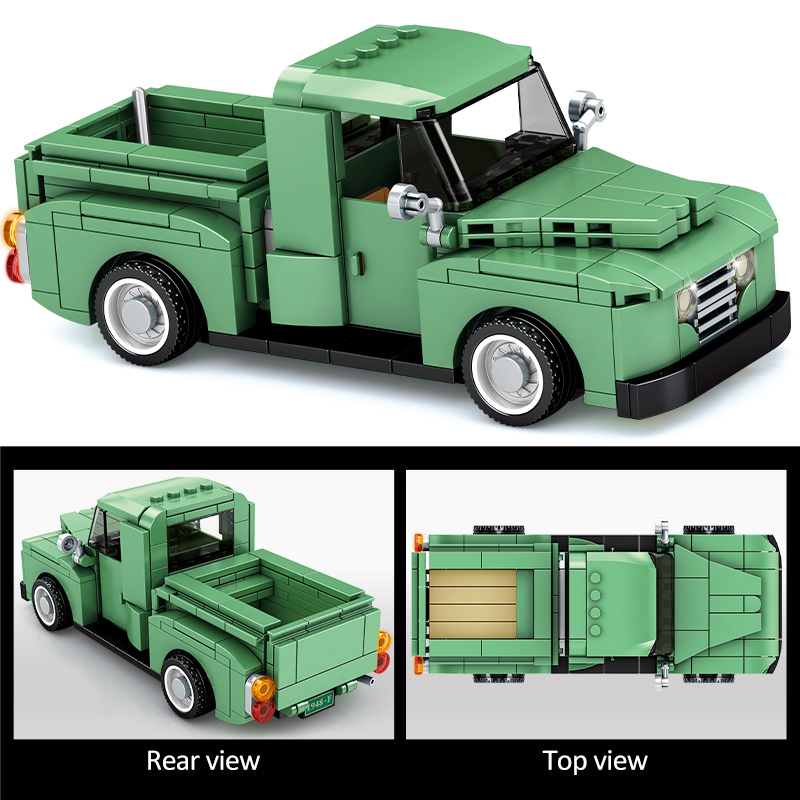 Petite voiture de course Compatible avec briques lego technic – Image 4