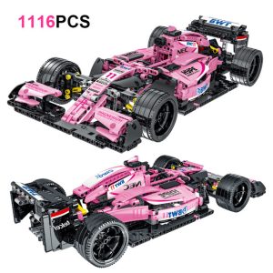 Formula 1 Pink version – Compatible avec briques LEGO Technic
